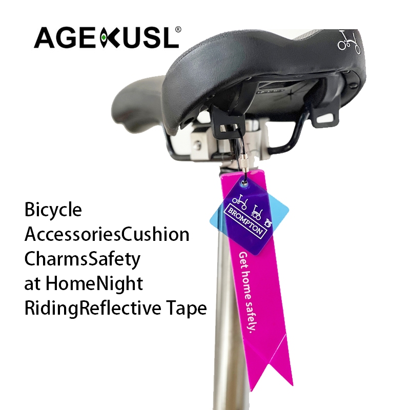 Agekusl 自行車反光貼紙自行車安全騎行夜間騎行反光帶警告浮動膠帶用於 MTB Brompton 3Sixty Pi