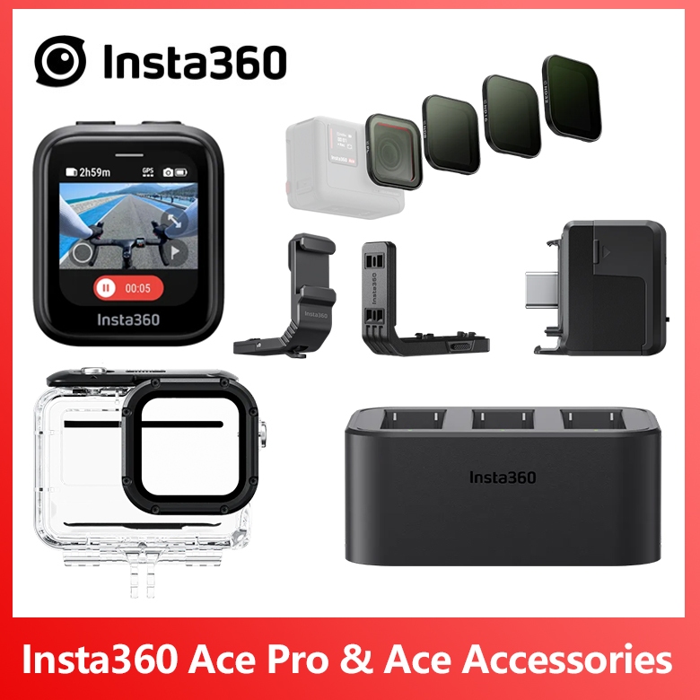 Insta360 Ace Pro &amp; Ace 原廠配件 閃傳伴侶/潛水殼/充電管家/浮力保護套/麥克風適配器..