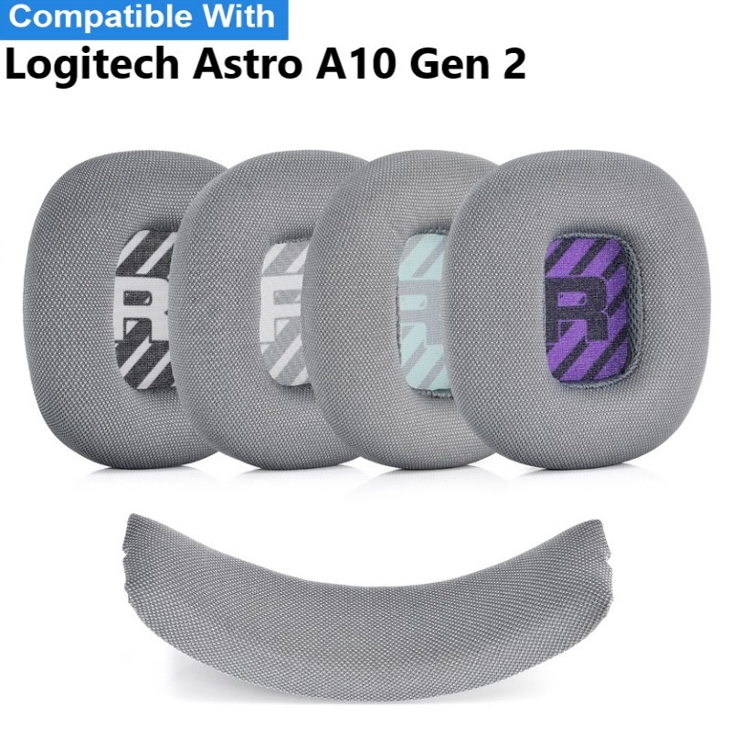 替換耳機耳墊適用於羅技 Astro A10 Gen 2 耳機耳墊墊海綿耳機耳罩