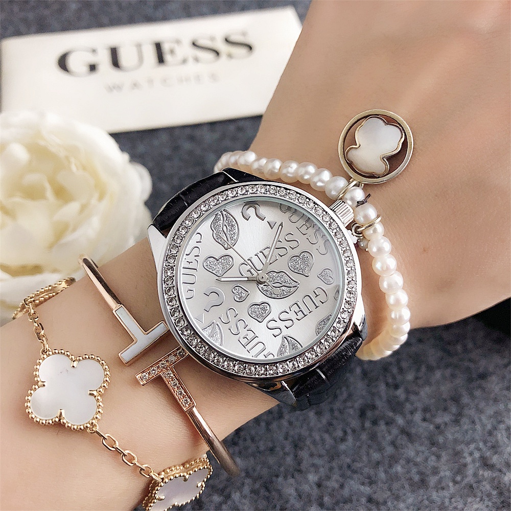 Guess 頂級女士手錶商務時尚休閒不銹鋼手錶女士手錶