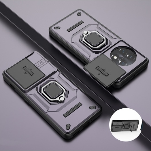 適用於一加 OnePlus 11 OnePlus11 5G 手機殼格鬥熊軟邊防投擲硬殼支撐保護套