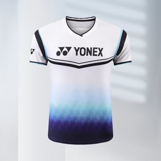 尤尼克斯新款男女羽毛球衣速乾透氣短袖yy韓版運動服比賽俱樂部球衣
