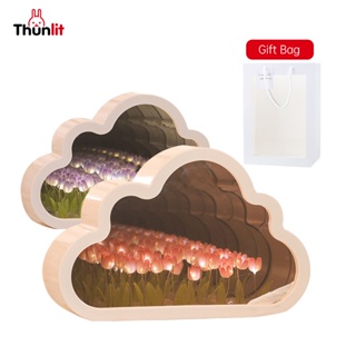 Thunlit Tulips 鏡燈 DIY 9 花鬱金香小夜燈 LED 雲燈禮物女朋友聖誕節情人節生日