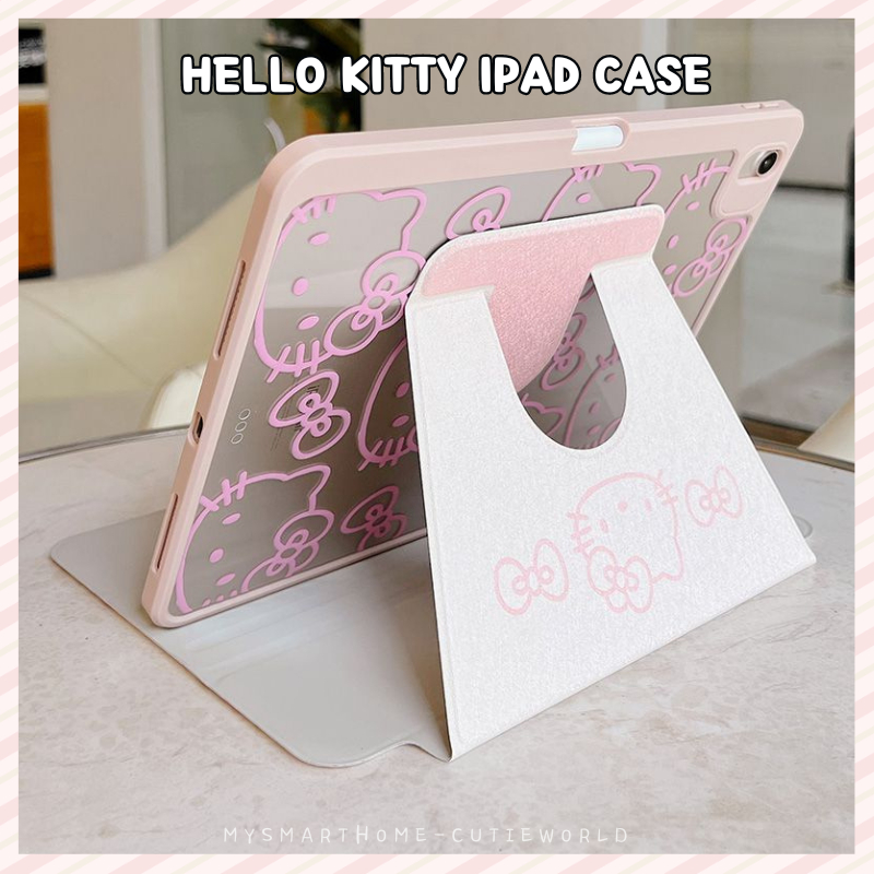 P+亞克力 Ipad 保護套 Hello Kitty 保護套 Ipad Mini 2/3 Ipad 第 9 代 Ipad