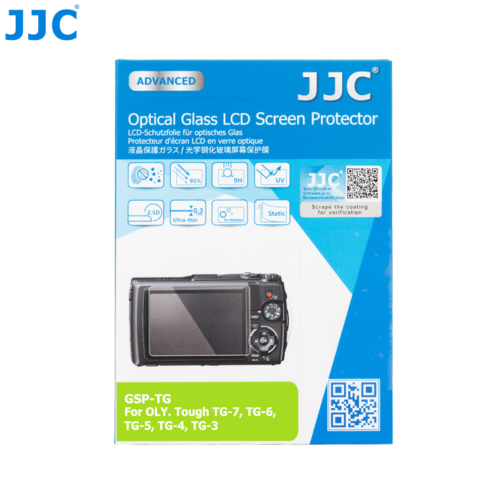JJC 相機螢幕保護貼 奧林巴斯 Olympus TG7 TG6 TG5 TG4 TG3 高清強化玻璃保護膜