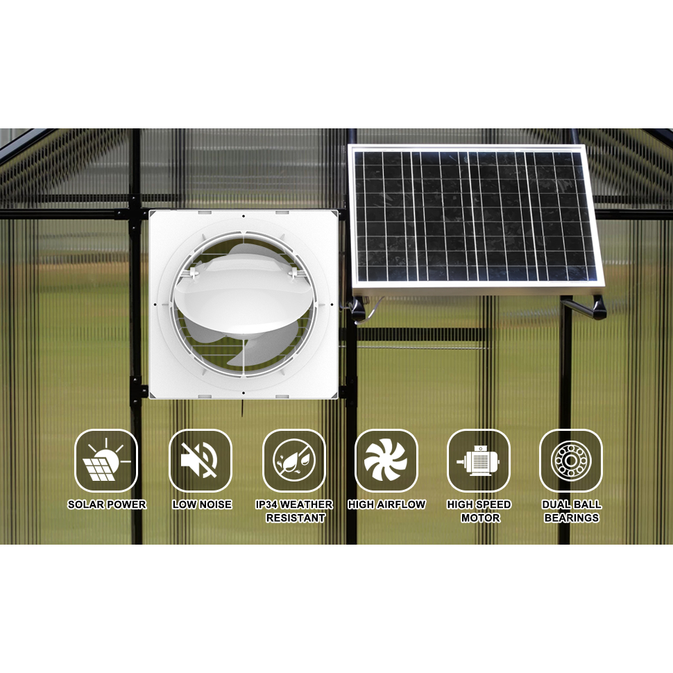 太陽能直流工業排氣扇換氣扇kipas ekzos排氣扇8寸壁掛式輕型12V排氣扇換氣扇太陽能換氣扇排風扇新風扇