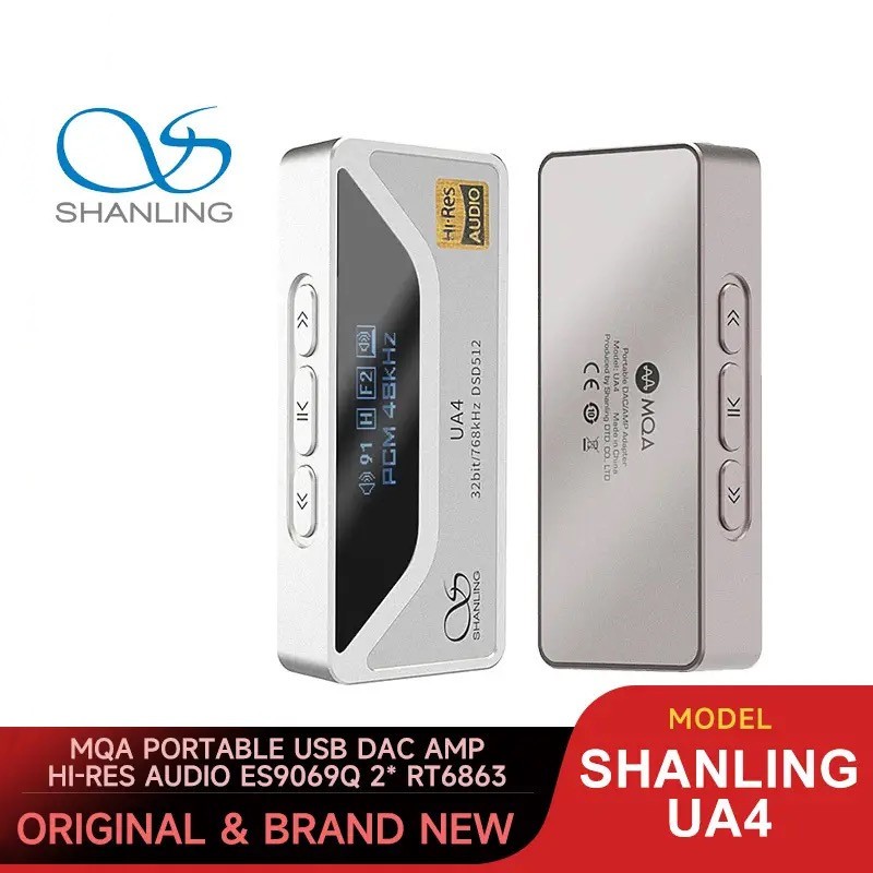 Shanling UA4 MQA 便攜式 USB DAC AMP 耳機放大器高分辨率音頻 ES9069Q 2* RT68