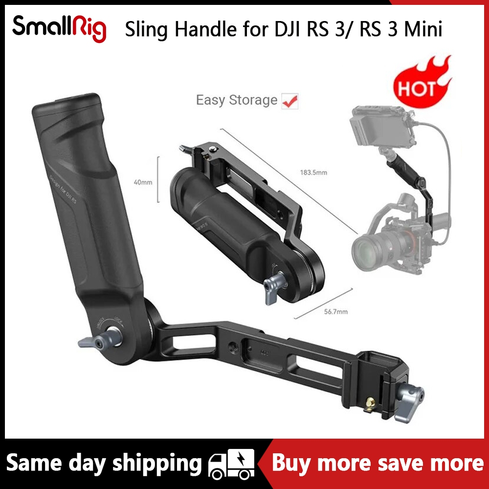 斯莫格 Smallrig RS3/RS3 迷你可調節手柄吊帶手柄適用於 DJI RS 3/RS 3 迷你雲台手持穩定器