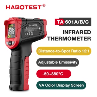 💥現貨！ 24小時內發出！Habotest TA601A/B/C 紅外測溫儀高清背光顯示 9點激光瞄準兩個溫度單位的選擇
