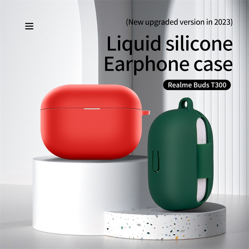 Oppo Realme Buds T300 獨家親膚彩色系列全罩保護殼液態矽膠耳機套