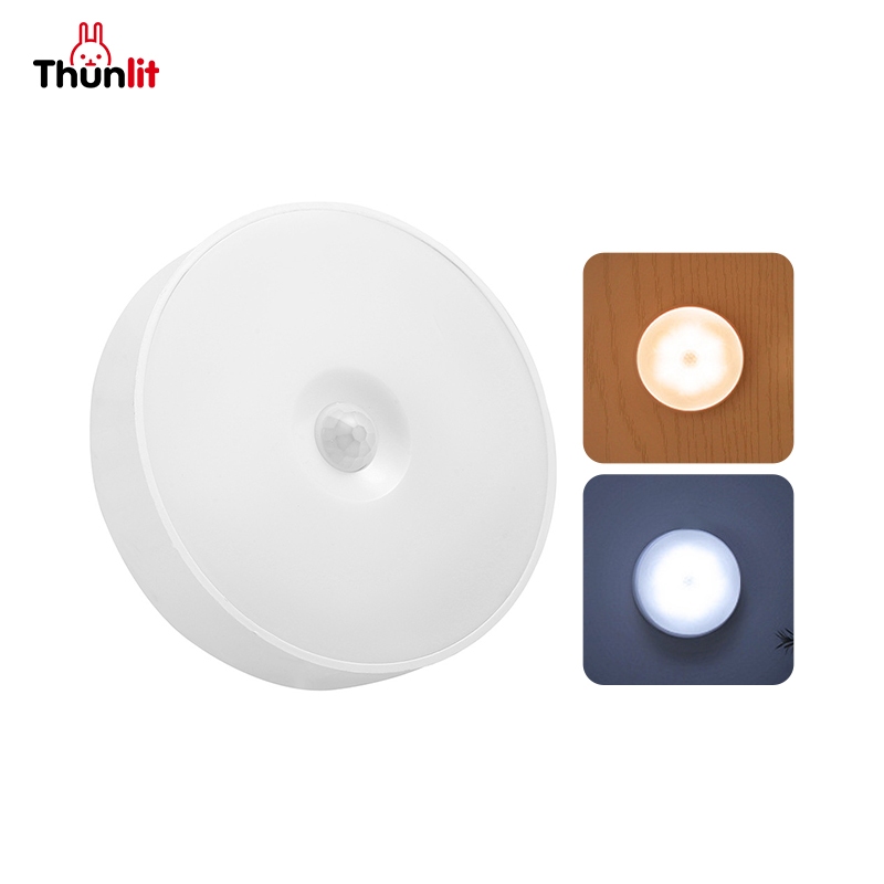 Thunlit感應小夜燈5米2色機身智能自動感應充電運動感應壁燈led燈