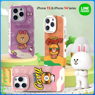 Line FRIENDS Brown Bear IMD 手機殼適用於 iPhone 15 Pro Max 15 Pro