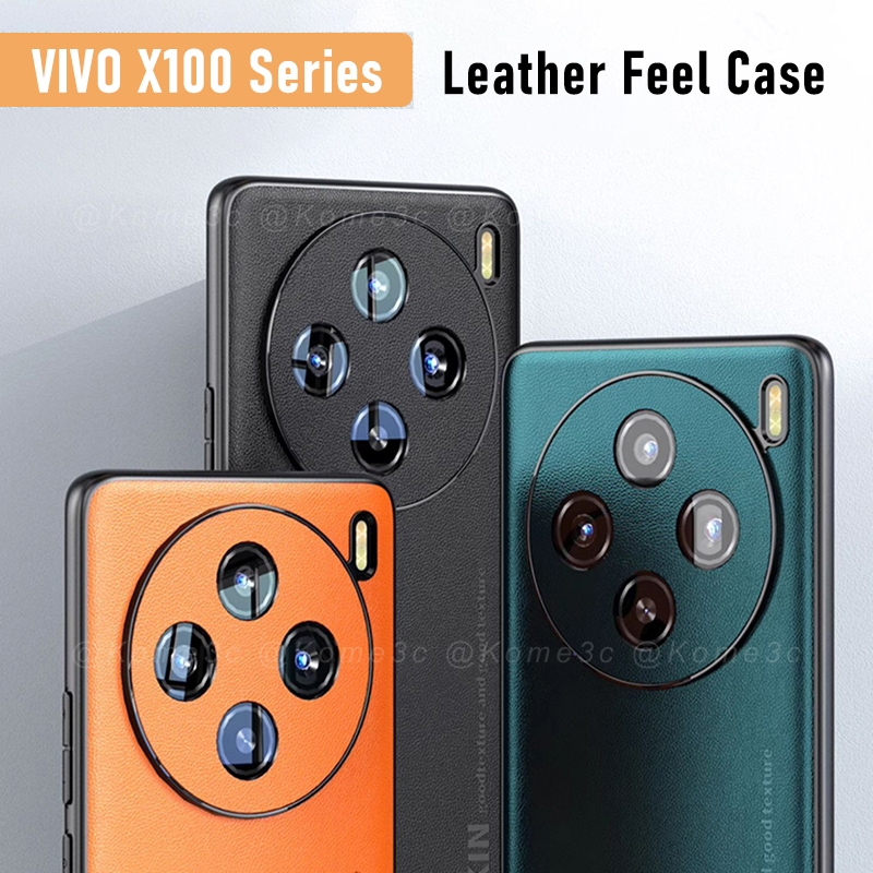 適用於 Vivo X100 Pro 外殼皮革硬質手機殼保護套