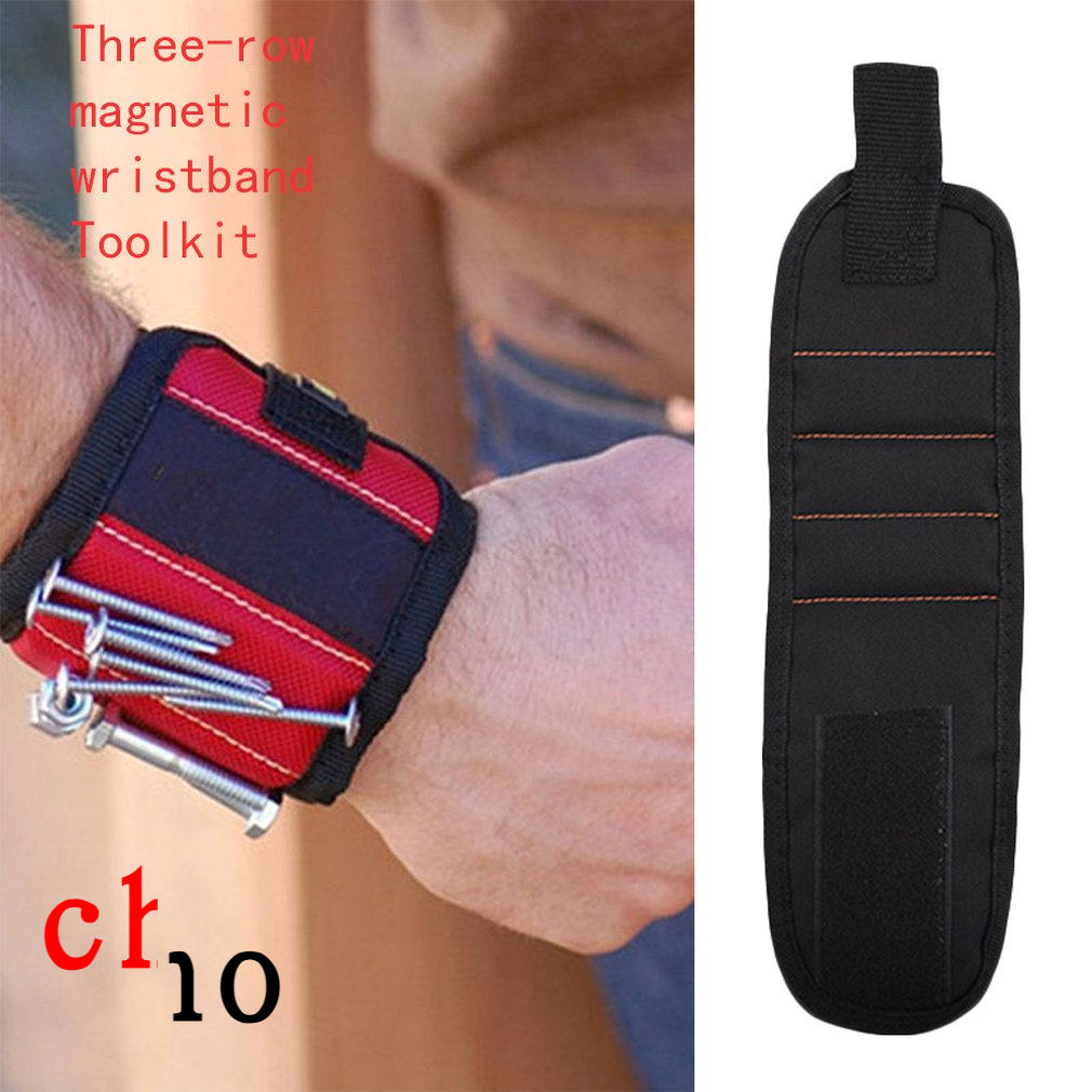 【CHO】強力磁性腕帶 工具收納臂帶 工作護腕 吸附螺絲釘