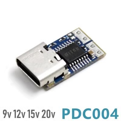 PDC004-PD誘騙器 PD23.0轉DC直流觸發轉接線QC4充筆記本912 1520V