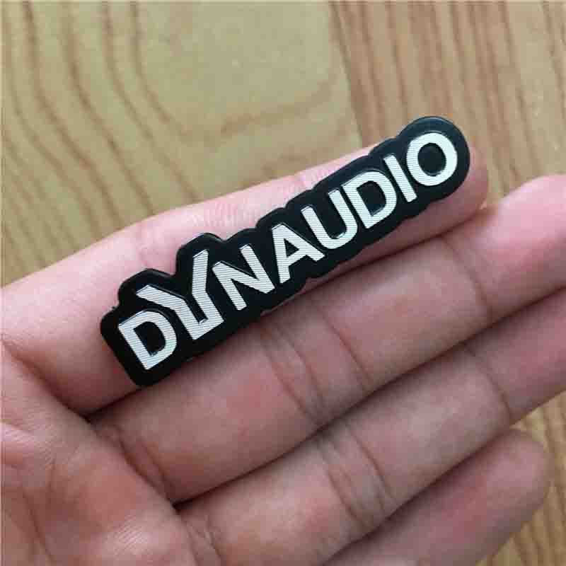 1 件 DYNAUDIO 鋁製徽章揚聲器徽章標誌貼花立體聲汽車放大器