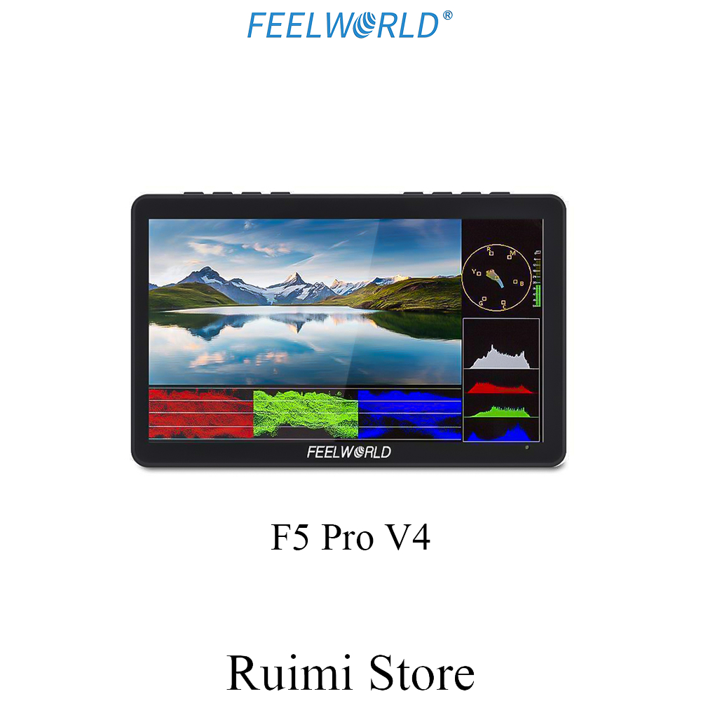 Feelworld F5 Pro V4 6英寸 數碼單反相機現場監視器觸摸屏 IPS FHD 1920x1080