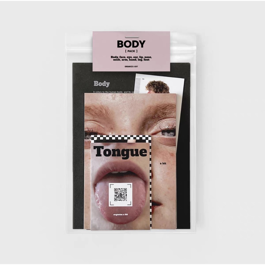 【咩咩醬】24h出貨  ins人氣 Oab Studio body pack 手賬 素材包拼貼 卡片 貼紙包 大貼紙