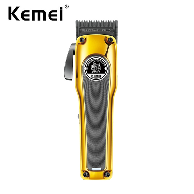 KEMEI 科美理髮器理髮器無刷電機dlc褪色刀片理髮器充電式無繩電動錐形理髮機