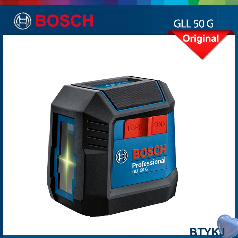 博世gll 50G激光水平儀2線綠色激光GLL50G自調平儀水平和垂直測量工具