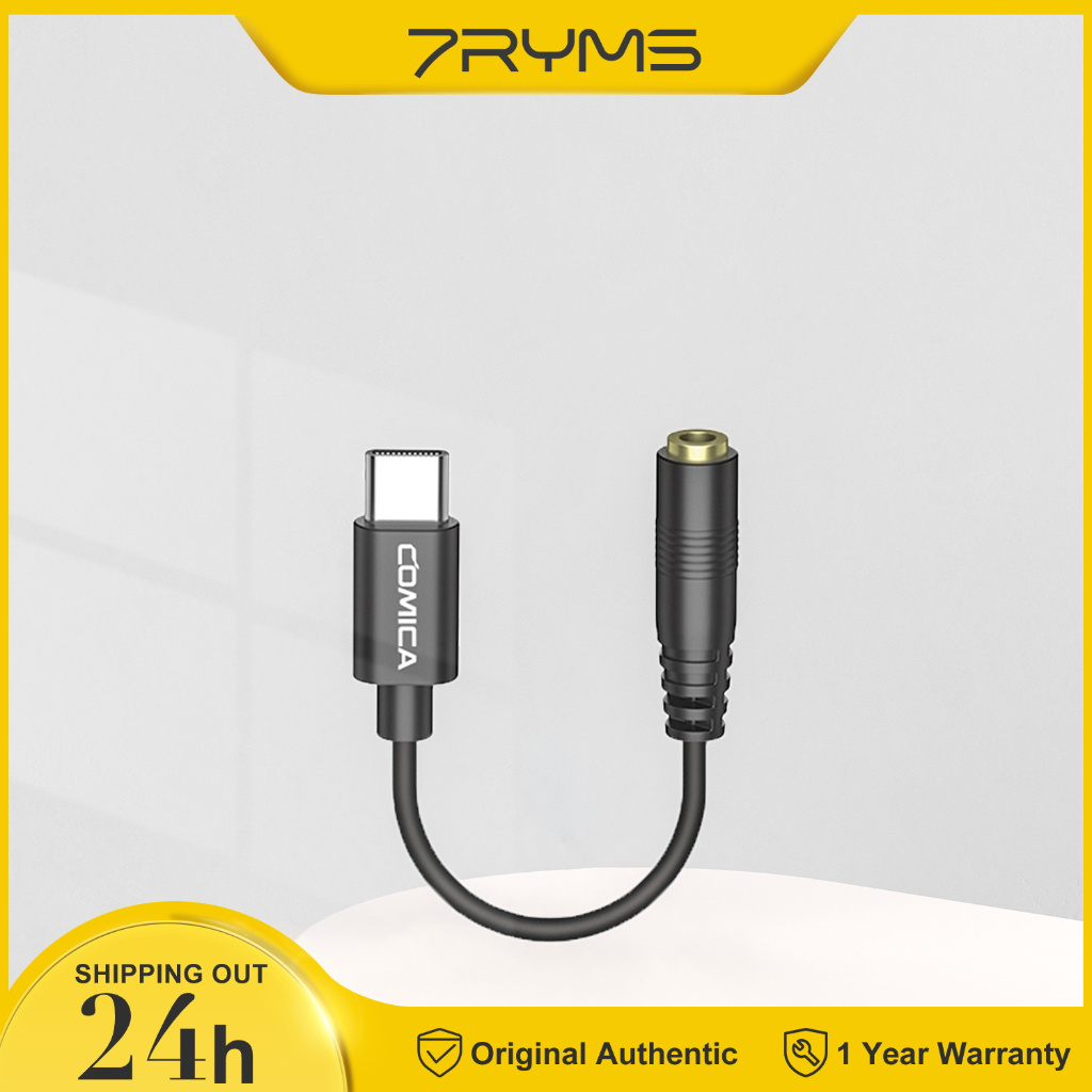 Comica CVM-SPX-UC 3.5mm TRRS 轉 USB-C 接口音頻線迷你音頻線適配器音頻適配器線用於麥克