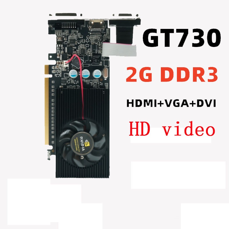Gt730 D3 2GB 顯卡 64Bit GDDR3 顯卡 GT 730 D3 Dvi 二手 VGA 卡 HDMI 兼