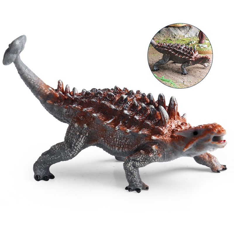 早教認知 模型 恐龍 美甲龍 甲龍 兒童模擬玩具 侏羅紀動物 擺件 禮物