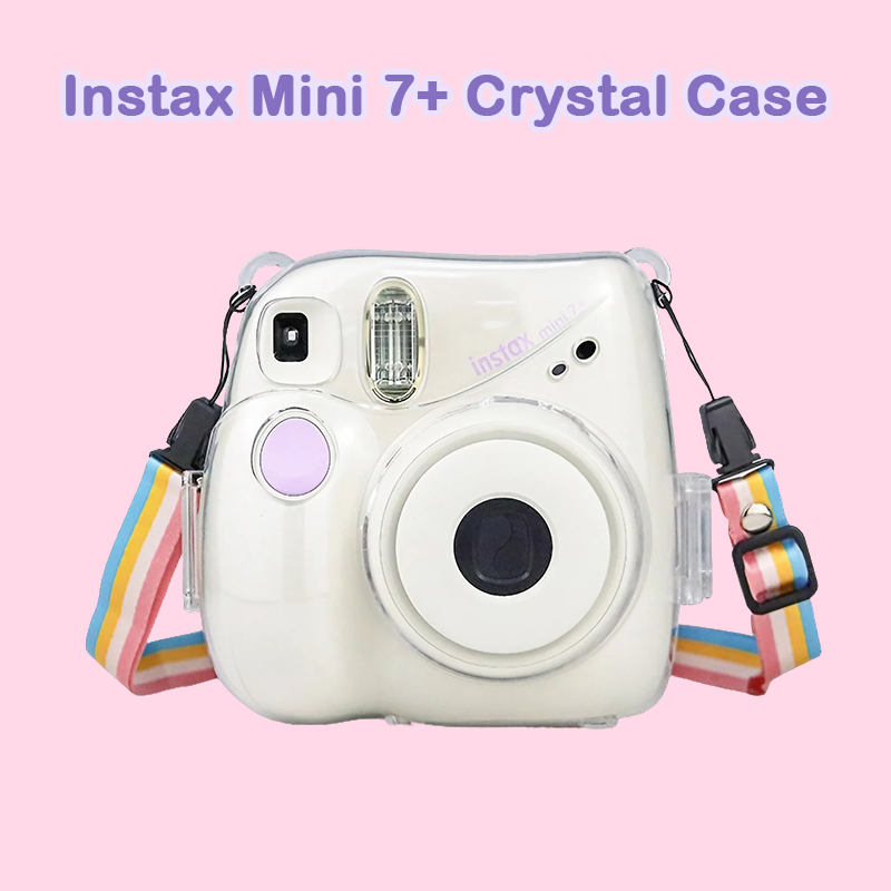 [菲林研習社] 富士 Instax Mini 7+ 拍立得透明殼 相機保護殼 水晶殼包含相機背帶 CAA02