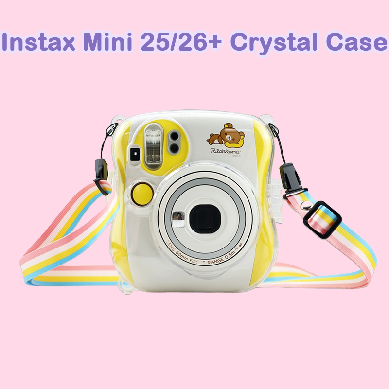 [菲林研習社] 富士 Instax Mini 25/26+ 拍立得透明殼 相機保護殼 水晶殼包含相機背帶 CAA06