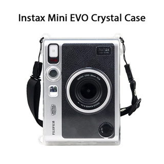 [菲林研習社] 富士 Instax Mini EVO 拍立得透明殼 相機保護殼 水晶殼包含相機背帶 CAA19