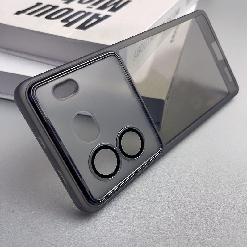 Iqoo 12 透明防震殼帶相機鏡頭保護膜防震手機後蓋殼