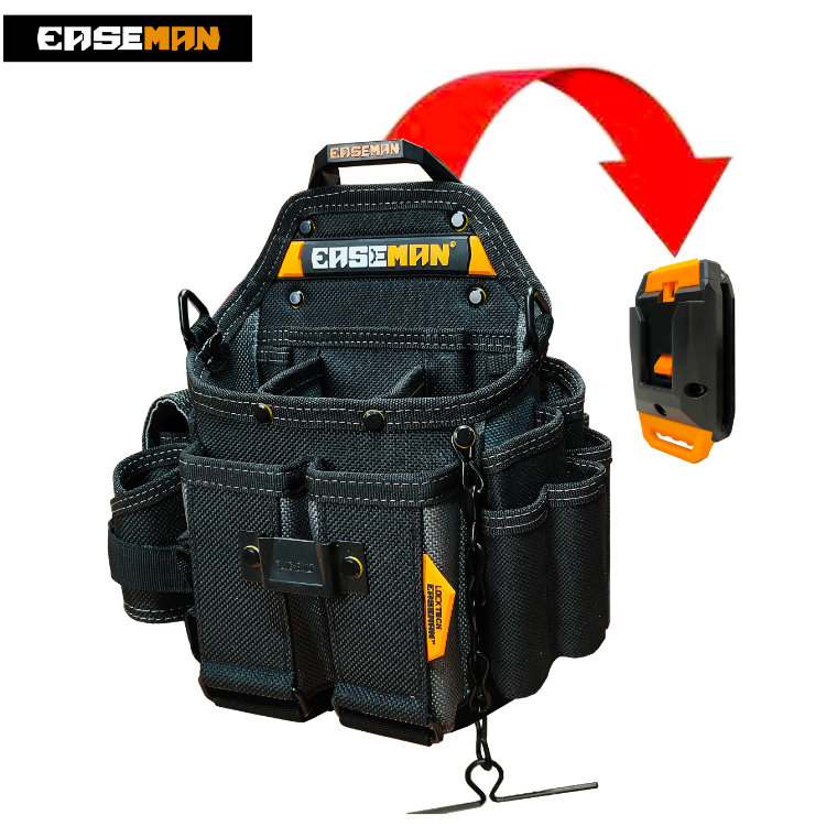 EASEMAN EM-009快掛工具包快拆扣電木工腰包維修袋多功能大容量加厚耐磨工具包