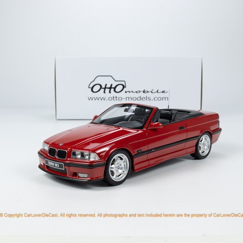 OttO 1:18 BMW E36 M3 CONVERTIBLE RED 1995 合金汽車模型玩具 OT1048