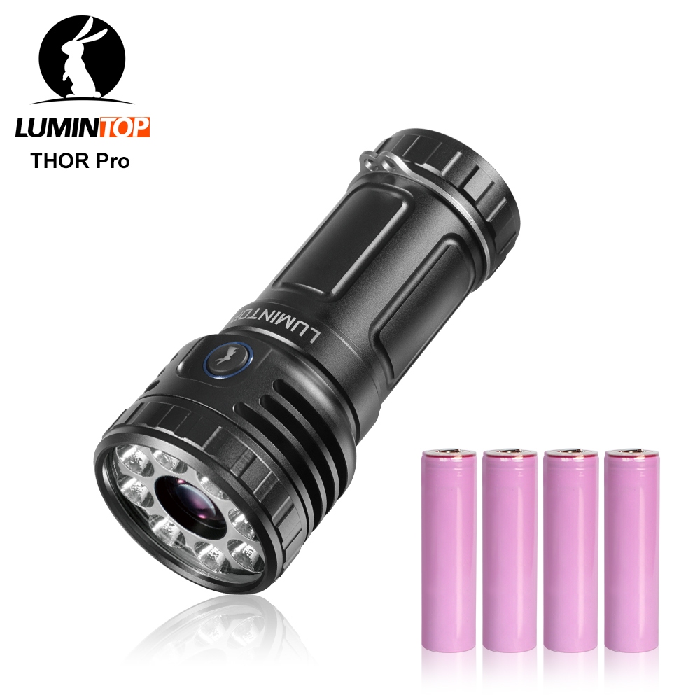 Lumintop Thor PRO LED LEP手電筒支持4*18650電池12600流明1300米強力手電筒帶USB