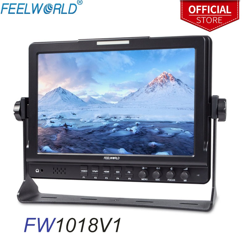 Feelworld FW1018V1 10.1 英寸 4K IPS 1920x1200 I HDMI 攝像頭頂部監視器攝