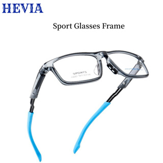 Hevia 防滑鏡框學生運動鏡框男孩近視鏡框超輕 TR90 眼鏡防輻射可更換鏡片 PT045