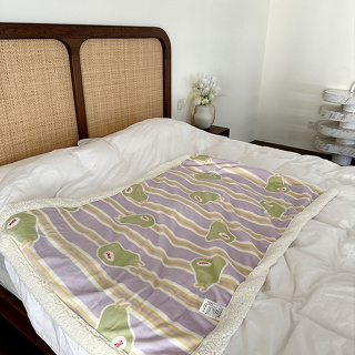 COZY HOME 字母毛毯 貓咪狗狗毛毯 原創設計 秋冬保暖牛奶絨雙面毛毯 床毯蓋毯沙發毯 戶外旅行毯