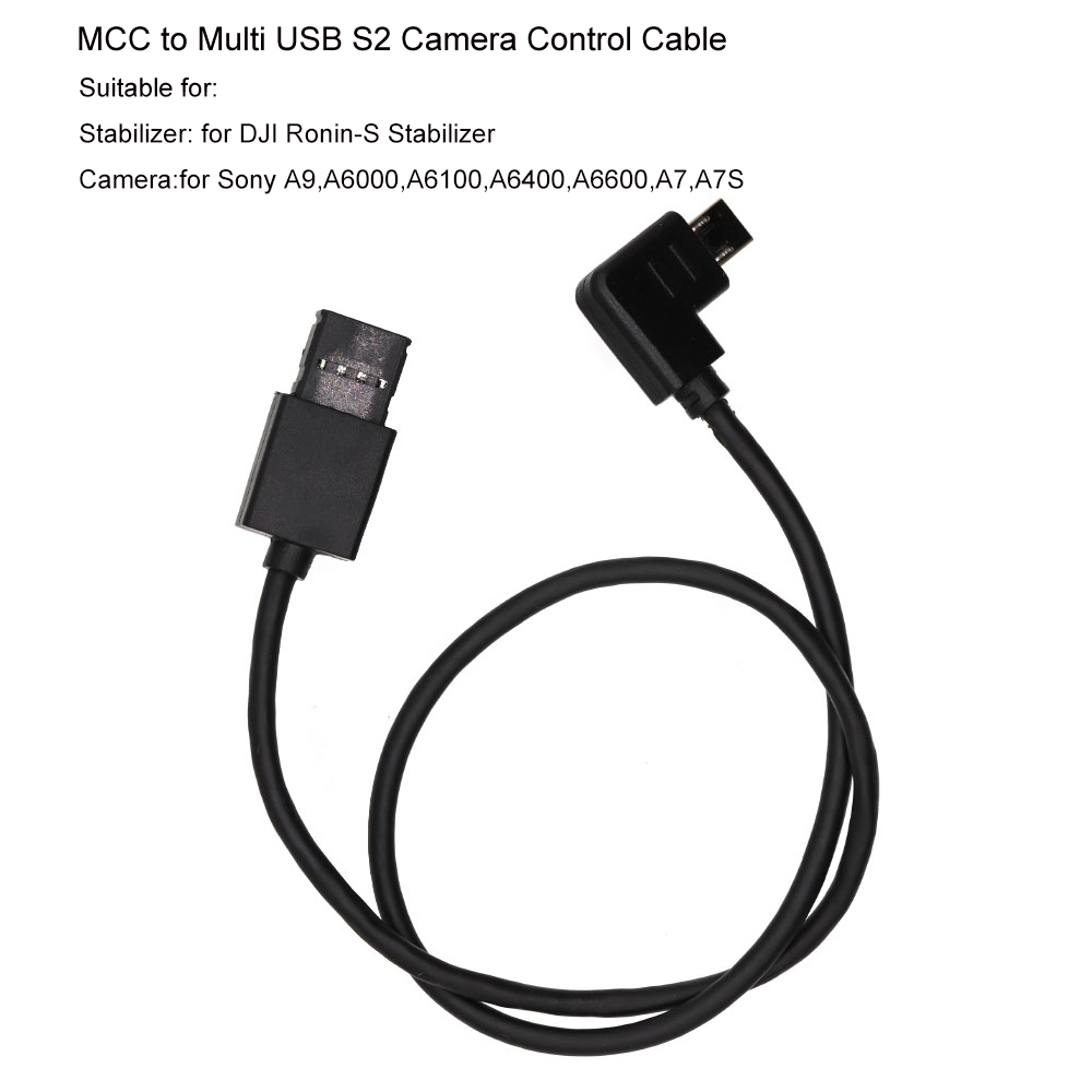 Mcc 轉 Multi USB S2 相機控制線適用於 DJI Ronin-S 適用於索尼 A9 A6000 A6100