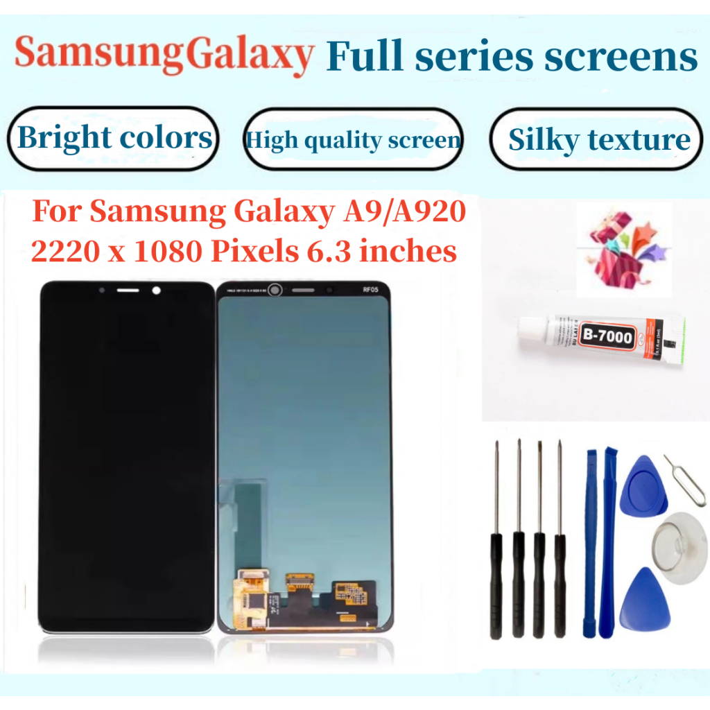 SAMSUNG 液晶螢幕總成 全新適用於 Samsung Galaxy A9 2018 螢幕總成 SM-A920 液晶屏