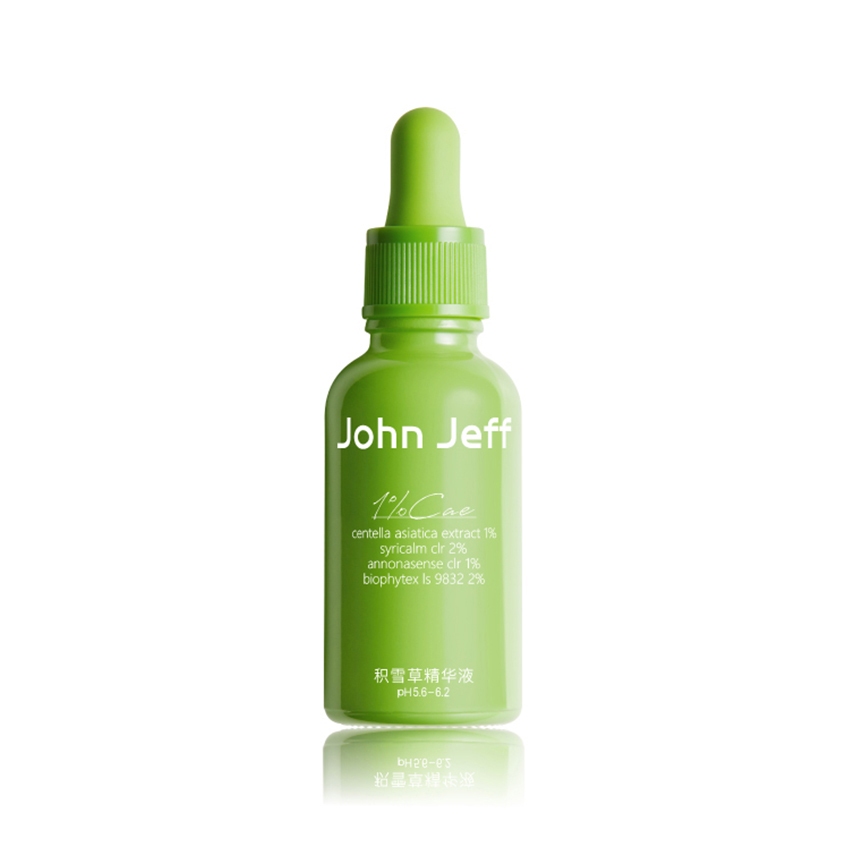 John Jeff 積雪草修紅精華液 舒緩肌膚緩解泛紅護理紅色痘印