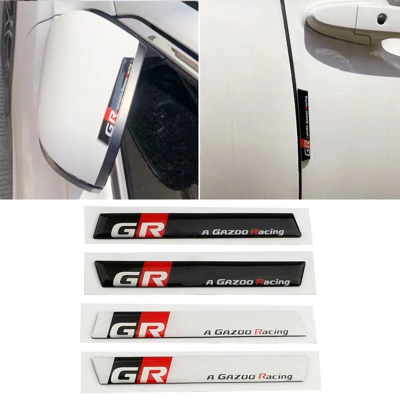 2/4 件車門保護條防刮裝飾適用於豐田運動 GR Sport C-HR RAV4 Avensis Prado Prius