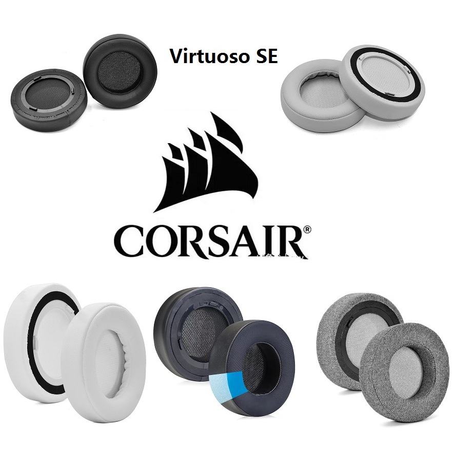 升級版耳墊適用於 USCORSAIR Virtuoso RGB SE 和 XT 無線耳機替換耳墊墊耳罩耳罩