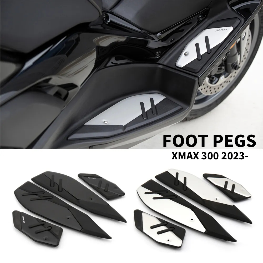 適用於 雅馬哈 Yamaha XMAX 300 2023 - 2024 新款配件腳踏板 防滑腳踏 擱腳板 防刮腳踏板套件