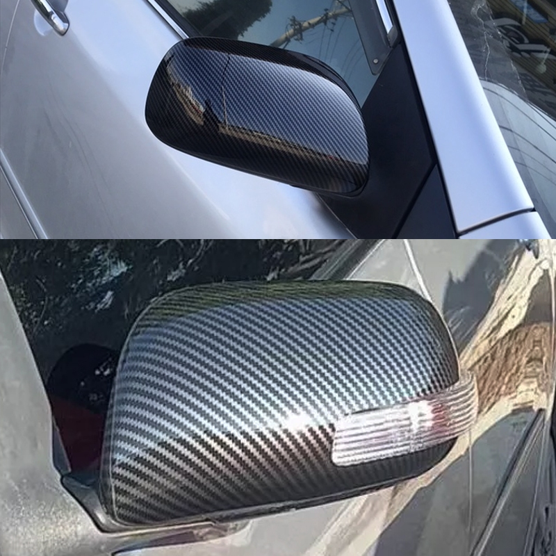 豐田 適用於 TOYOTA COROLLA ALTIS 2008-2013 碳纖維花紋汽車後視鏡殼,ALTIS 後視鏡罩