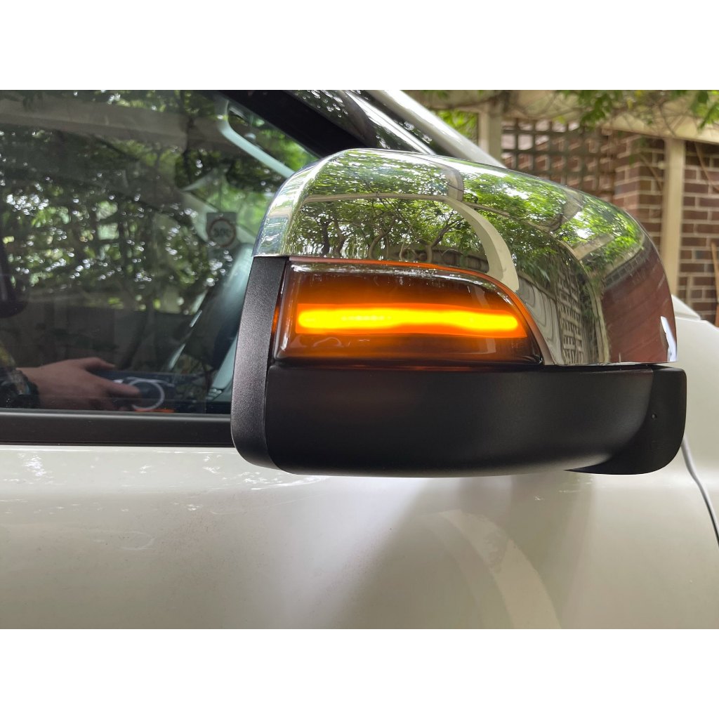 適用福特RANGER改裝後照鏡轉彎燈殼Ranger倒車鏡後蓋轉向燈罩邊燈框罩裝飾燈