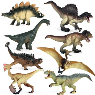 模擬侏羅紀恐龍科教兒童玩具實體動物霸王龍腕龍翼龍翼龍棘龍套裝模型