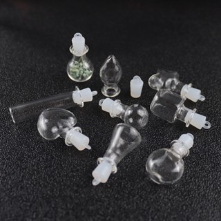 【新升級防漏膠塞】異形迷你玻璃瓶系列透明玻璃許願瓶密封防漏漂流瓶多種造型DIY手機吊飾手鍊吊墜裝飾