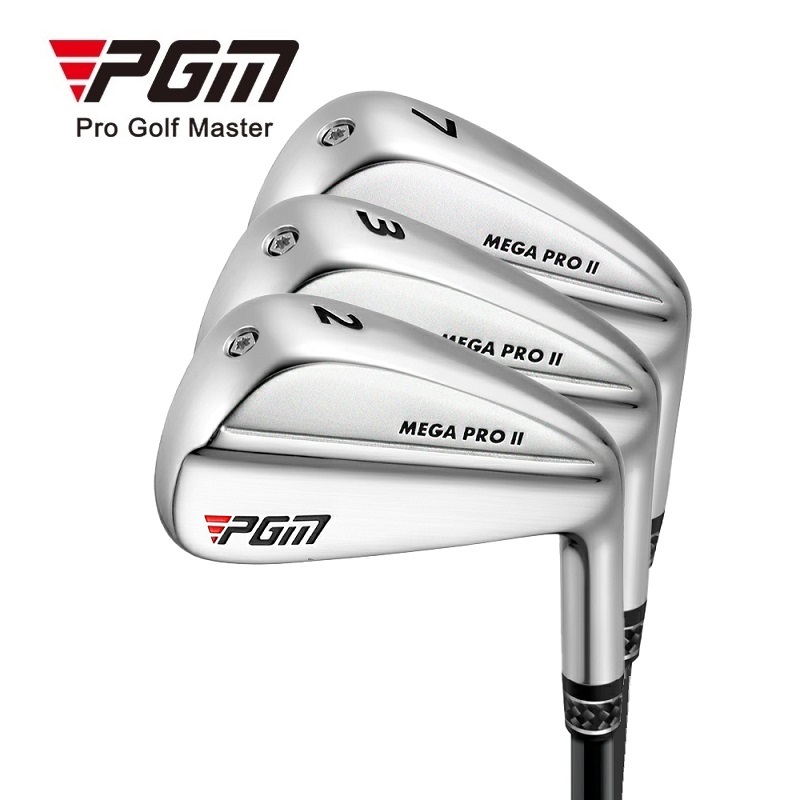 PGM GOLF MEGA PRO II 鏤空設計專業男士右手型高爾夫長鐵2號3號桿中鐵7號桿高爾夫比賽桿 TIG046