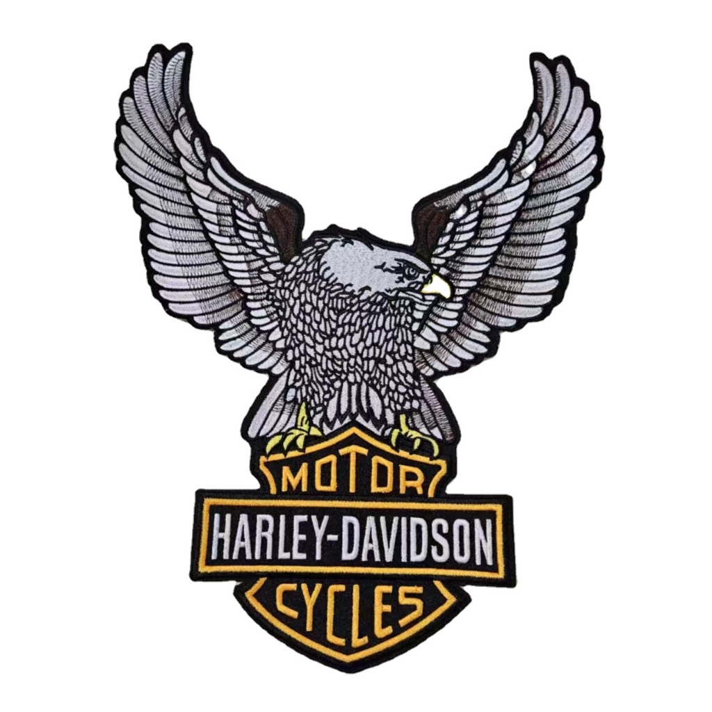 Harley-davidson 摩托車熨燙刺繡補丁朋克電機 DIY 縫製徽章貼紙