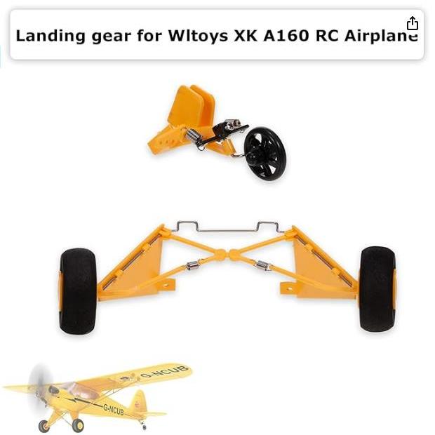 Wltoys XK A160 遙控飛機飛機備件滑翔機配件的遙控飛機前起落架